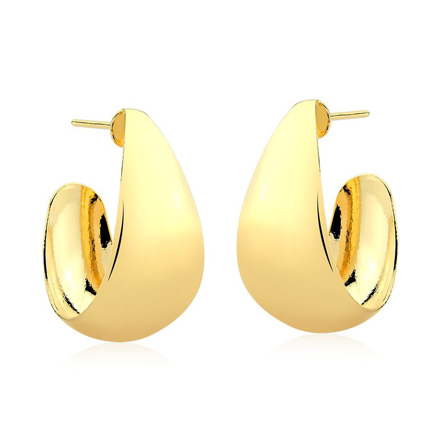 Brinco argola banhado ouro18k
