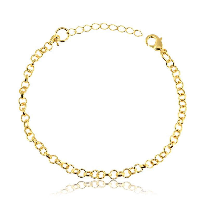Pulseira Elo Portuguesa Folheada Ouro 18K 
