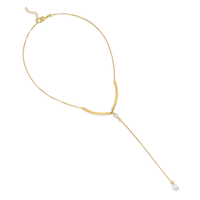 Gravatinha Folheada a Ouro 18K - Ponto de Luz