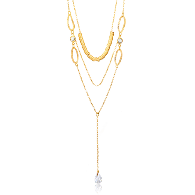 Gargantilha Folheada Ouro 18K 