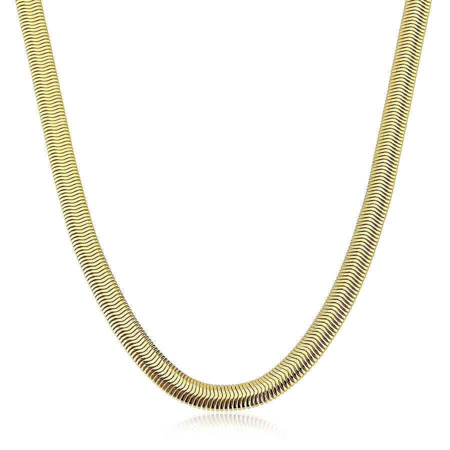 Corrente Snake Folheada a Ouro 18K