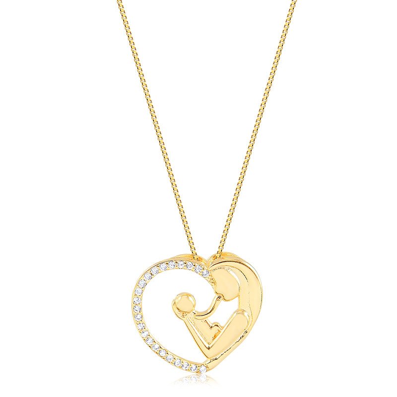 Gargantilha Mãe Folheada a Ouro 18K