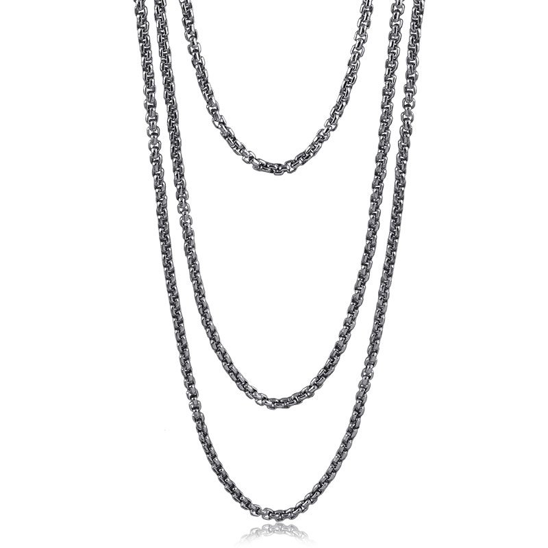 Colar Celine 3 voltas Grafite