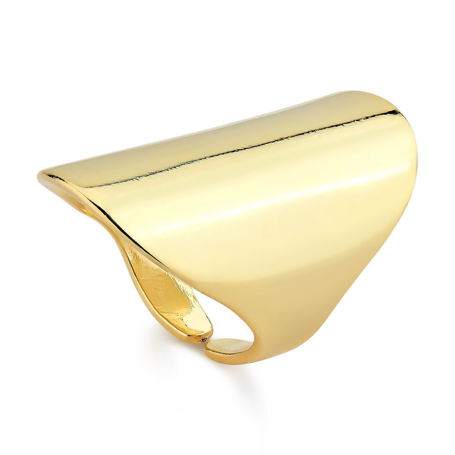 Anel liso para tamanhos 16,18 e 20 banhado ouro18k