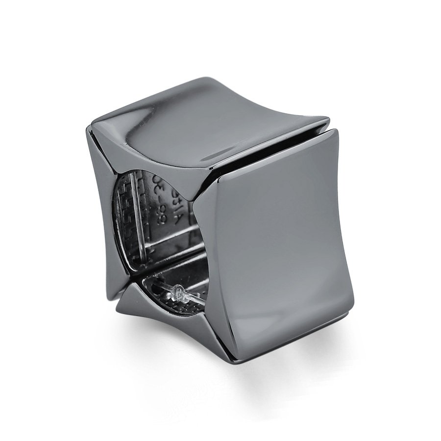 Anel quadrado regulável grafite