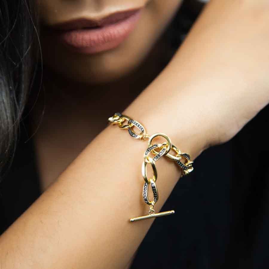 Pulseira Folheada a Ouro 18K - Elos