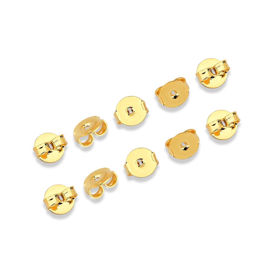 Kit Tarracha para brincos 0,5mm banhada ouro18k - 12unidades