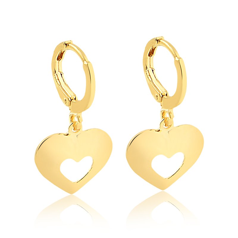 Brinco de Argolinha Folheado a Ouro 18K