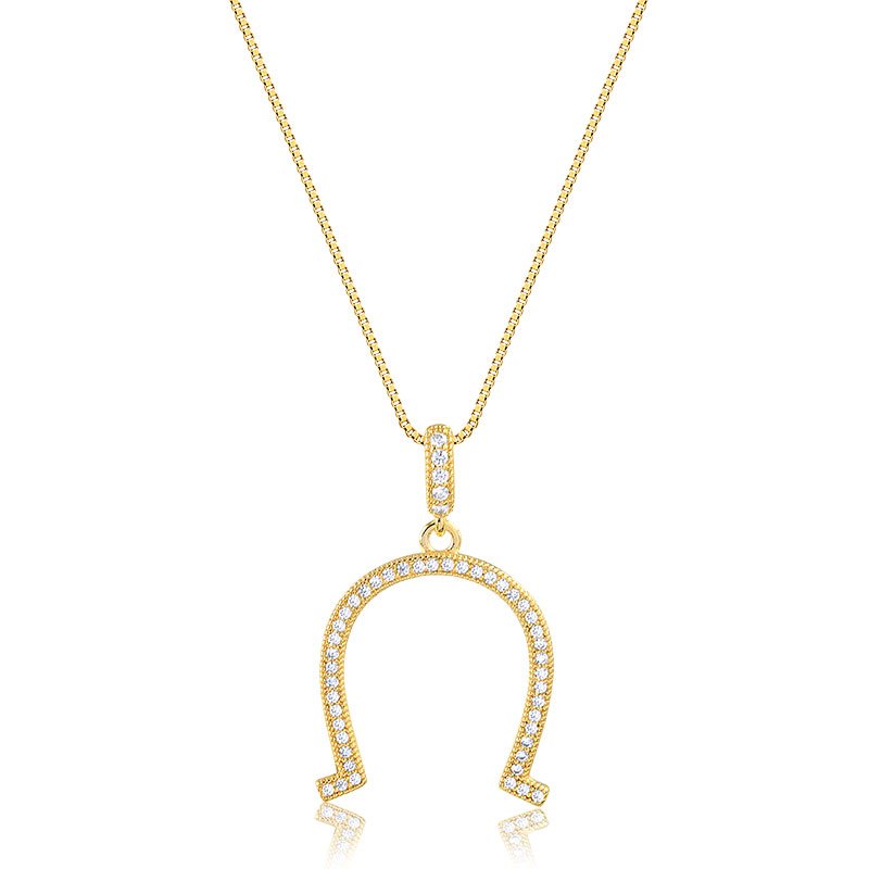 Gargantilha com Pingente Ferradura banhada a Ouro18K