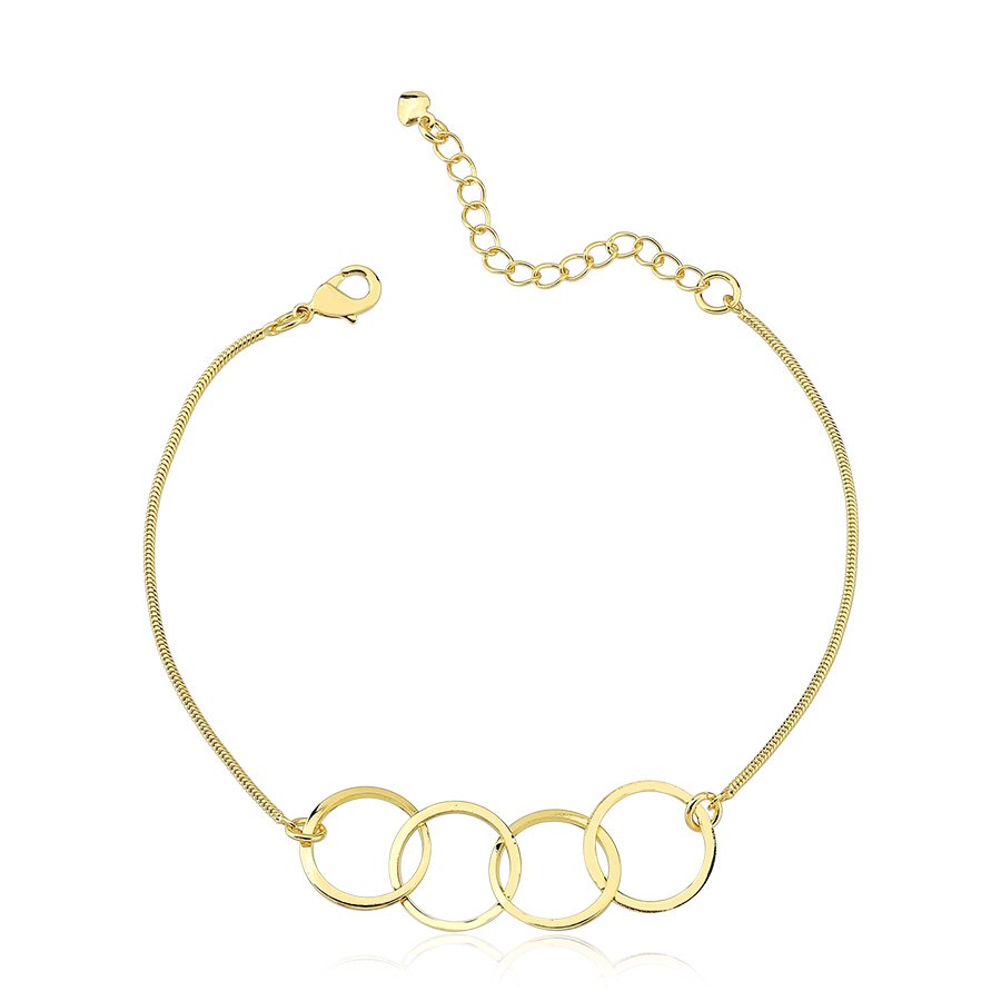 Pulseira de elos delicados banhado ouro18k